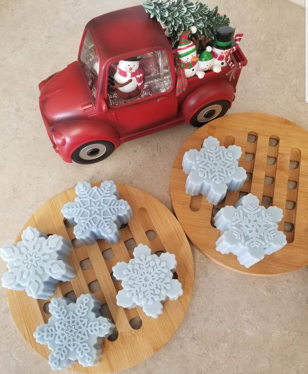 Christmas Snowflake Soap