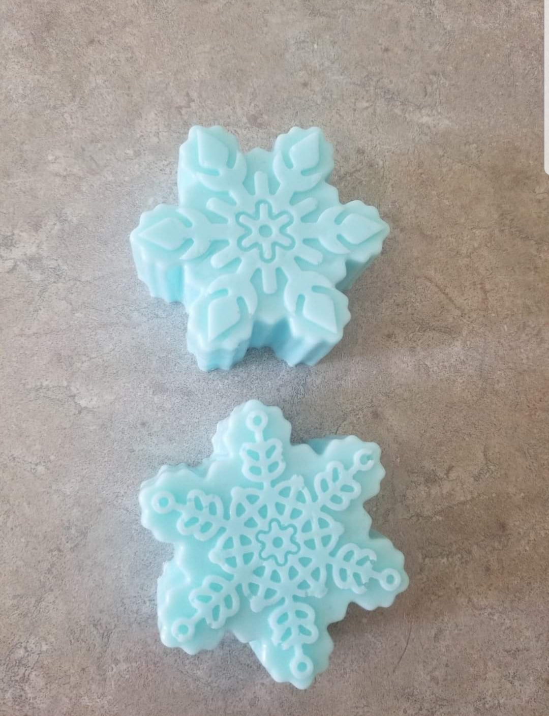 Christmas Snowflake Soap